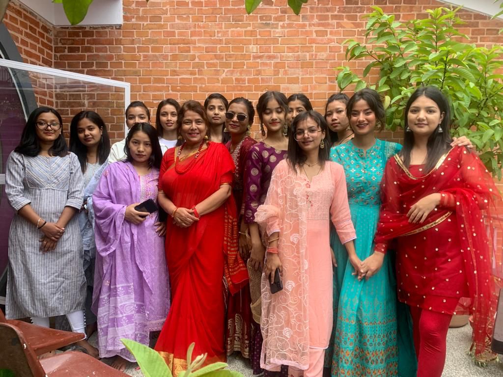 Kanya Girls Hostel Teej Celebration